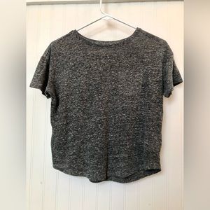 Old Navy Women’s Heather Gray Cropped T-shirt